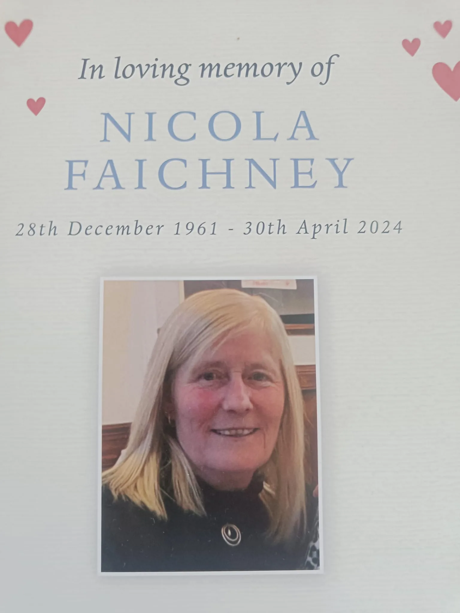 Nicola Faichney smiling